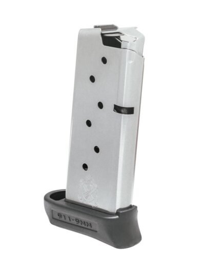 Springfield 911 Stainless Steel Magazine w/ Pinky Extension 9mm 7/rd