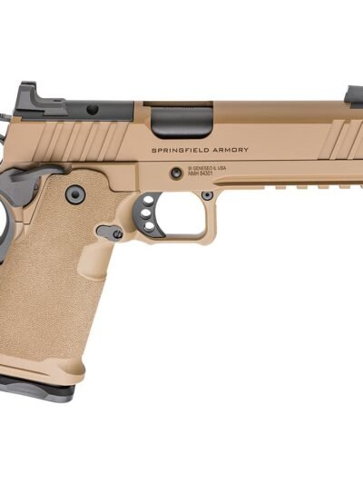 Springfield 1911 DS Prodigy Comp LC Handgun 9mm Luger 10rd Magazines(2) 5" Barrel Coyote Brown Optic Ready