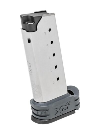 Springfield XD-S Tactical Extended Magazine Grey .45 ACP 6/rd