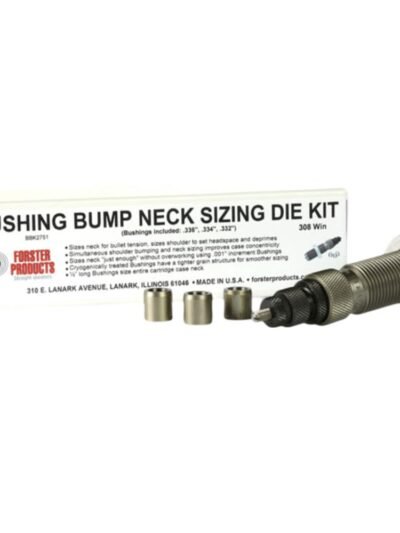 Forster Bushing Bump Neck Sizing Die Kit 6.5 PRC with 3 Neck Bushings