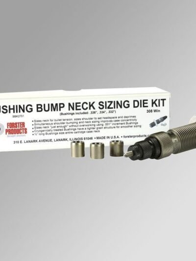 Bushing Bump Kit 308 Win-Neck Sizing Die & 3 Neck Bushings .336 .334 .332
