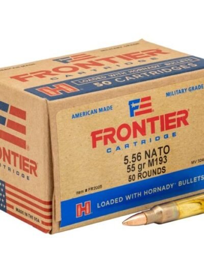 Hornady Frontier Rifle Ammunition XM193 5.56mm NATO 55 gr FMJ 3240 fps 50/ct