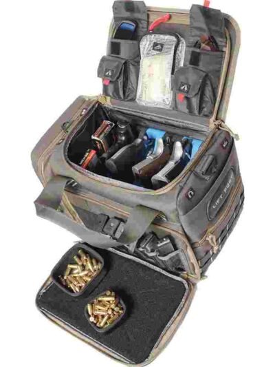 G-Outdoors Range Bag with 2 Dump Cups and Foam Cradle for 4 Handguns M/L