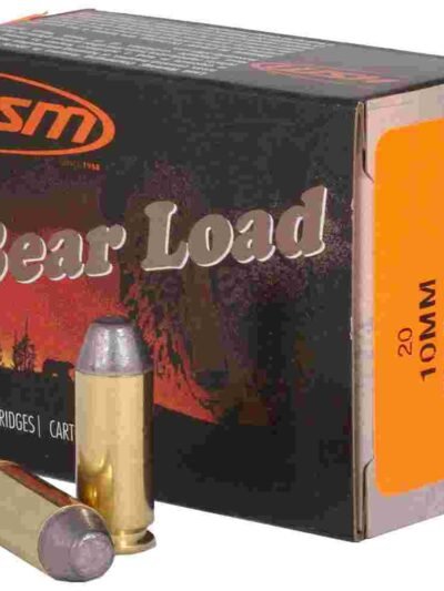 HSM Bear Load Hard Cast Handgun Ammunition 10mm Auto 200gr RNFP 1041 fps 20/ct