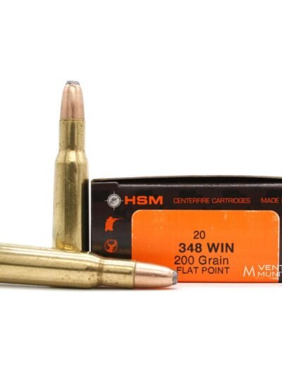 HSM Classic Rifle Ammunition .348 Win 200gr SP 2450 fps 20/ct