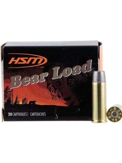 HSM Bear Load Hard Cast Handgun Ammunition 44 Rem Mag 305gr WFN 1260 fps 20/ct