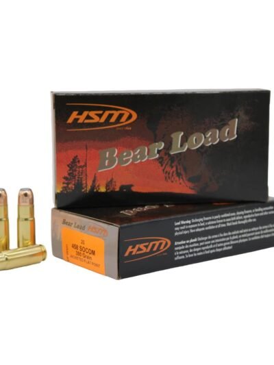HSM Rifle Bear Loads Ammunition 458 Socom 350gr JFP 1700 fps 20/ct