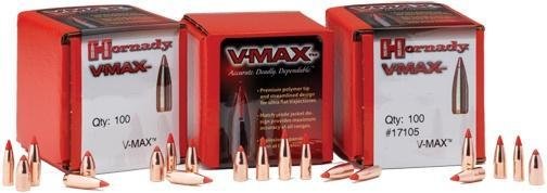 Hornady V-MAX Bullets 6mm .243" 65 gr V-MAX 100/ct