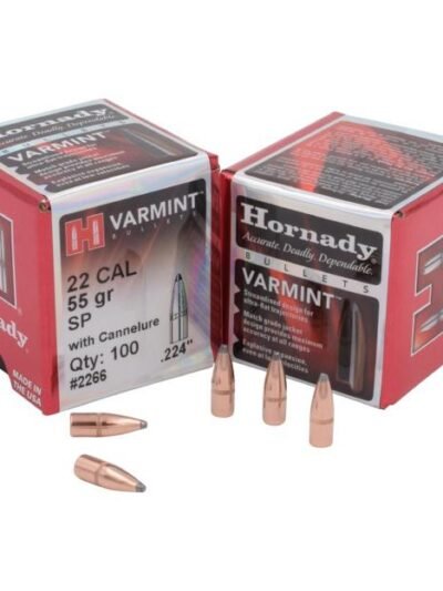 Hornady Traditional Varmint Bullets .22 cal .224" 55 gr SP CANN BT 100/ct