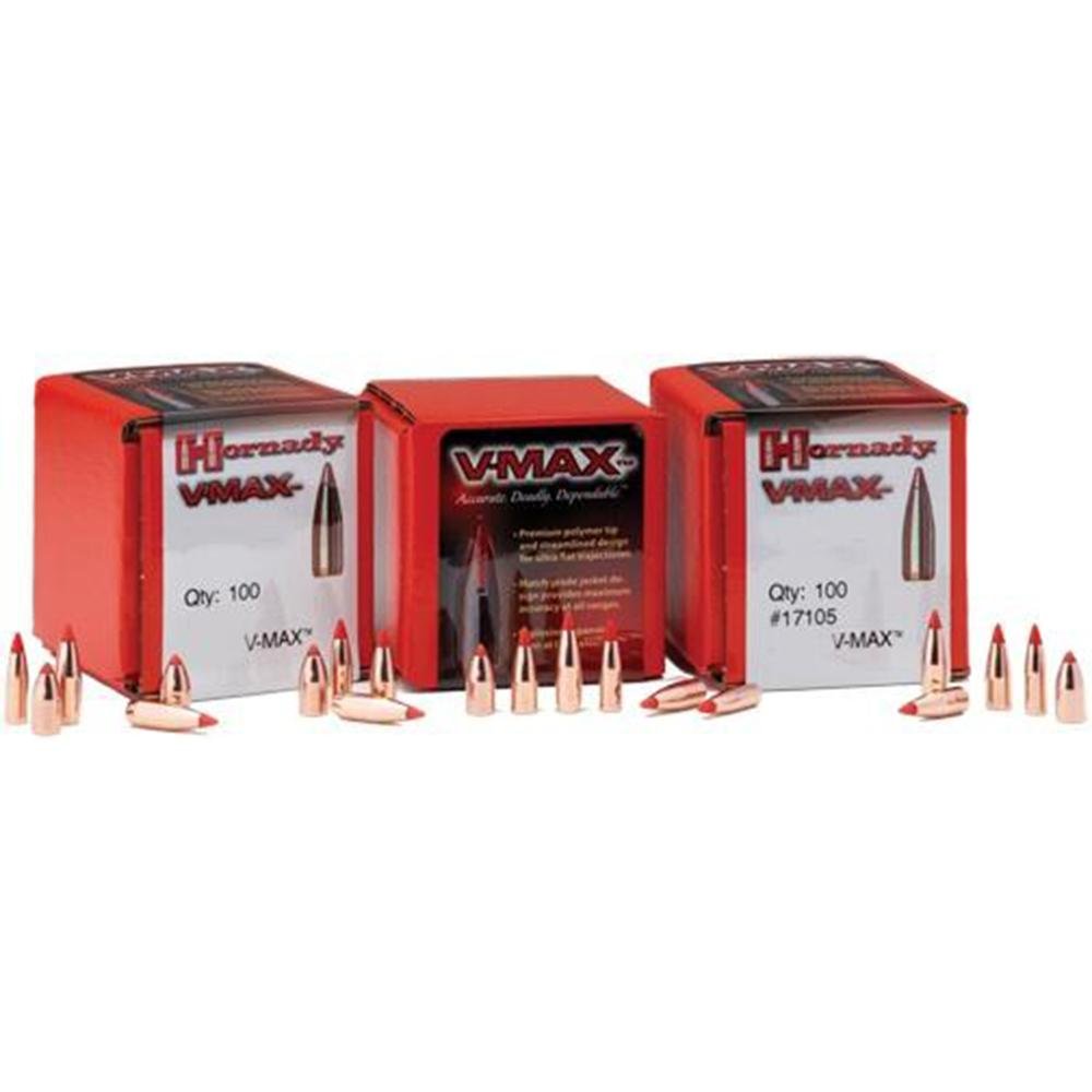 Hornady V-MAX Bullets .22 cal .224" 55 gr V-MAXFB 250/ct