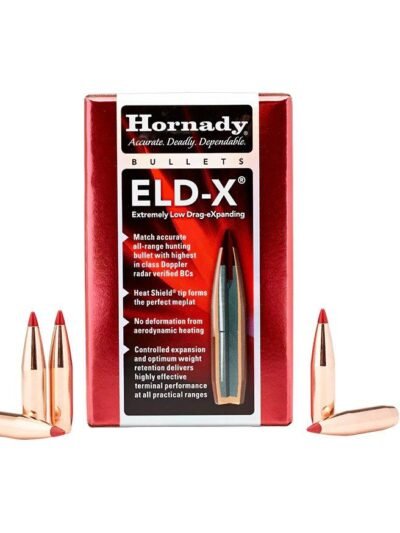 Hornady ELD-X Bullets with Heat Shield Tip 22 cal .224" 80 gr ELD-X 100/rd