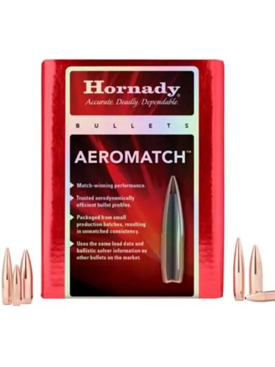 Hornady Aeromatch Rifle Bullets SEQUENTIAL .30 Cal .308" 175 gr HPBT (1-12") 500/ct