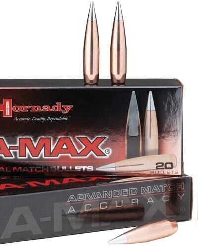 Hornady A-MAX Rifle Bullets .50 cal .510" 750 gr A-MAX 20/ct
