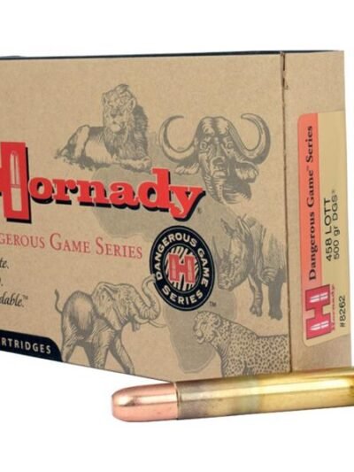 Hornady Dangerous Game Series Rifle Ammunition .458 Lott 500 gr DGS 2300 fps - 20/box