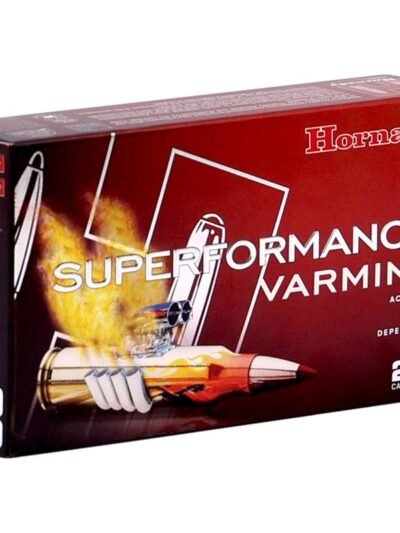 Hornady Superformance Varmint V-Max Rifle Ammunition .223 WSSM 55gr PT 2600 fps 20/ct