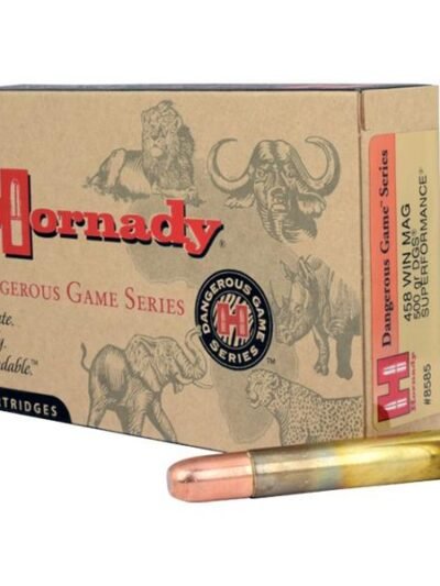 Hornady Dangerous Game Series Rifle Ammunition .458 Win Mag 500 gr DGS 2140 fps - 20/box