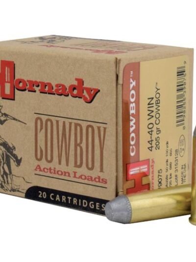 Hornady Cowboy Handgun Ammunition .44-40 Win 205 gr RNFP 725 fps 20/ct