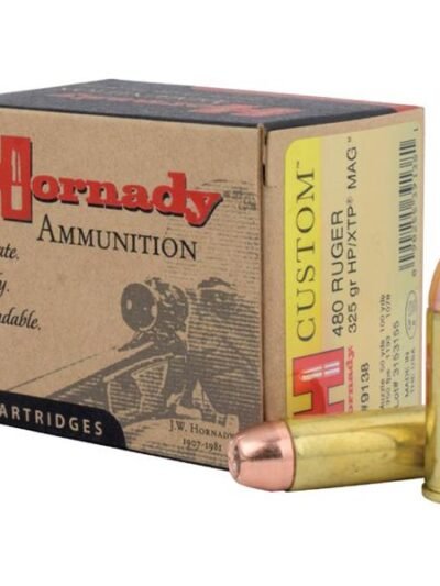 Hornady Custom Handgun Ammunition .480 Ruger 325 gr XTP-Mag 1350 fps 20/ct