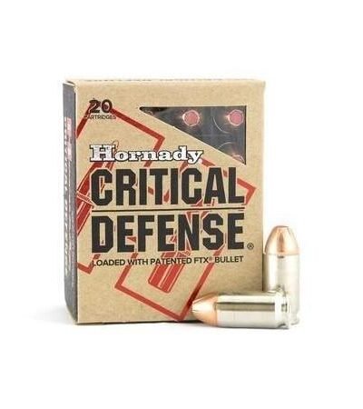 Hornady Critical Defense Handgun Ammo .45 Colt 185 gr FTX 920 fps 20/ct