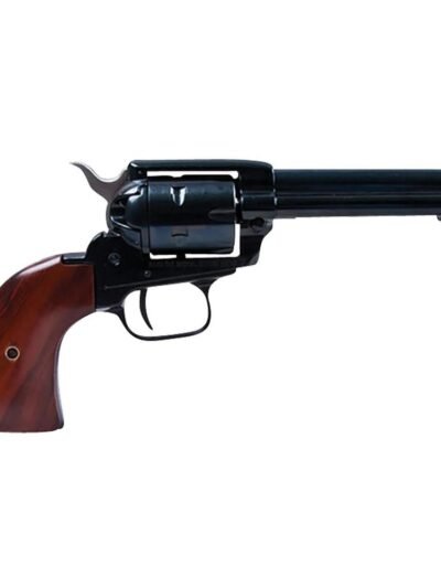 Heritage Rough Rider Handgun .22 LR 6rd Capacity 6.5" Barrel Black with Wood Grip and 1776 Leather Holster