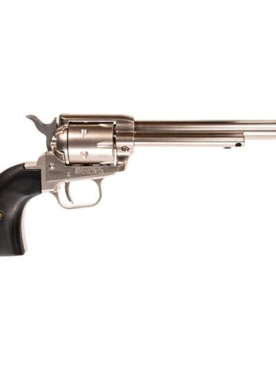Heritage Rough Rider Revolver .22 LR 6rd Capacity 6.5" Barrel Silver Nickel with Black Grips