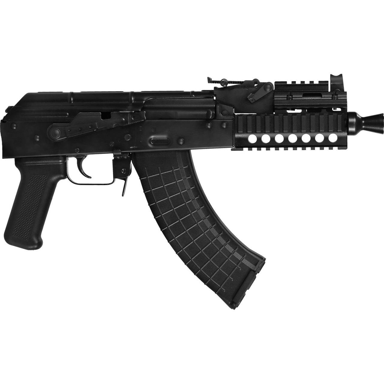 Pioneer Arms Quad-Rail Micro Hellpup CORE AK Pistol 7.62x39 30rd Magazine(1) 7" Barrel Quad Rail