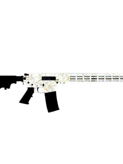 Great Lakes AR-15 "Saved By the Splatter" Rifle .223 Wylde 30rd Magazine 16" Barrel White/Stainless Steel