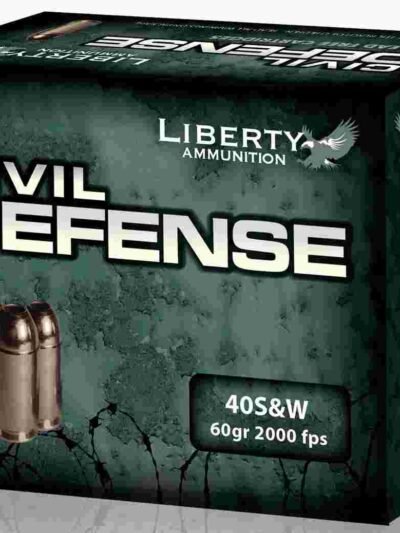 Liberty Civil Defense Handgun Ammunition .40 S&W 60 gr SCHP 2000 fps 20/ct