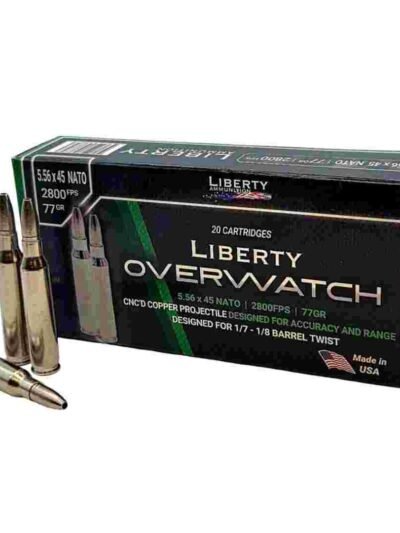 Liberty Overwatch Rifle Ammunition 5.56mm 77gr OTM 2800 fps 20/ct