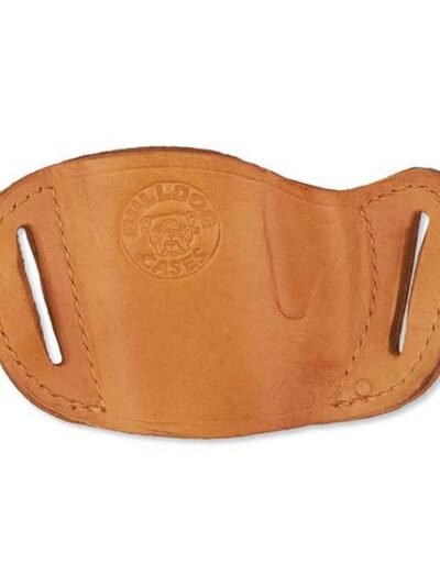 Bulldog Molded Leather Belt Slide Holster for Most Large Frame Autos Tan RH