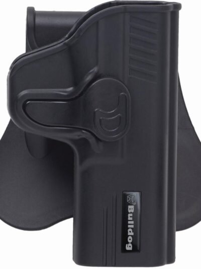 Bulldog Rapid Release Polymer Holster with Paddle Fits Ruger LC9 Black RH