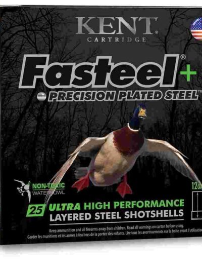 Kent Fasteel + Precision Plated Steel Waterfowl Shotshells 12ga 3" 1-1/4oz 1450 fps #4 & #6 25/ct