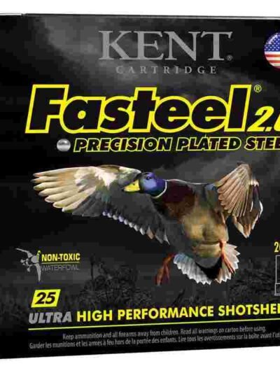 Kent Fasteel + Precision Plated Steel Waterfowl Shotshells 20ga 3" 1oz 1350 fps #2 & #4 25/ct