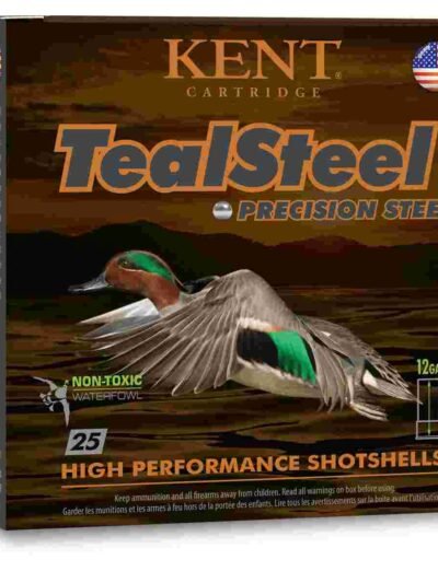 Kent Teal Steel Shotshells 12 ga 3" 1-1/4oz 1350 fps #6 25/ct
