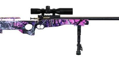 Crickett 22 LR Precision Rifle Muddy Girl Complete Package Blued Scope