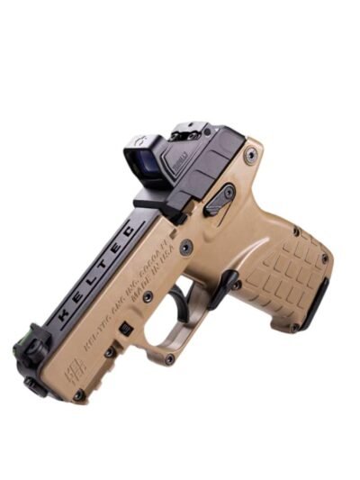 Kel-Tec P17 Handgun .22 LR 16rd Magazines (3) 3.8" 1/2x28 Threaded Barrel Tan with Optic & Holster