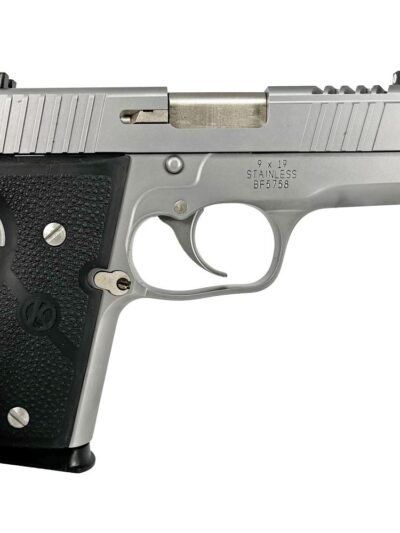 Kahr K9 Limited Edition Cut Out Stainless Steel Slide Handgun 9mm Luger 7rd Magazines 3.6" Barrel TruGlo Sights
