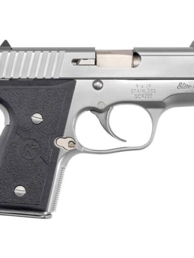 Kahr Arms MK9 Handgun 9mm Luger 6&7rd Magazines (2) 3" Barrel Silver with Black Grips CA Compliant
