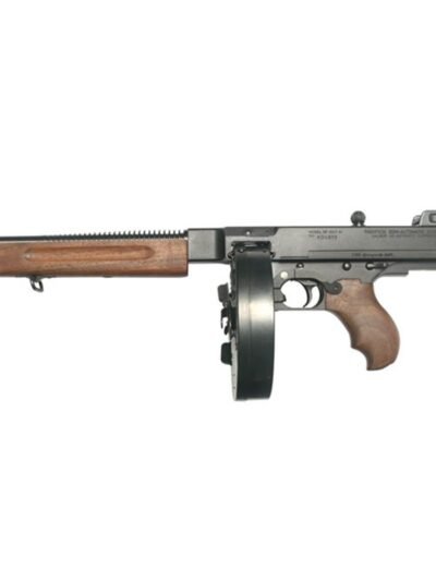 TOMMY GUN DELUXE PISTOL .45 CAL. LIGHTWEIGHT 10.5 BBL W/ 10 RD DRUM