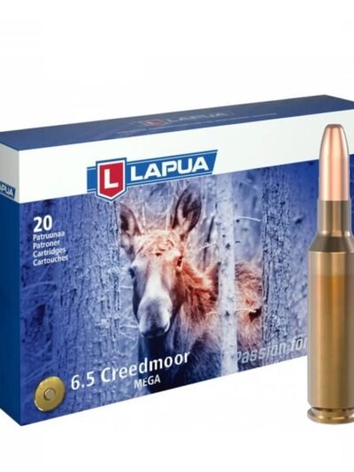 Lapua Rifle Ammunition 6.5 Creedmoor 156gr Mega SP 2559 fps 20/ct