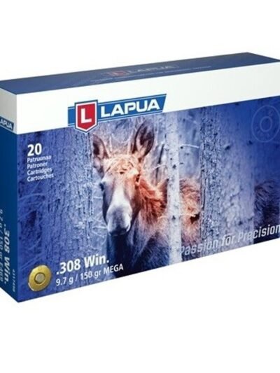Lapua Rifle Ammo  308 Winchester 150gr Mega Soft Point bx/20