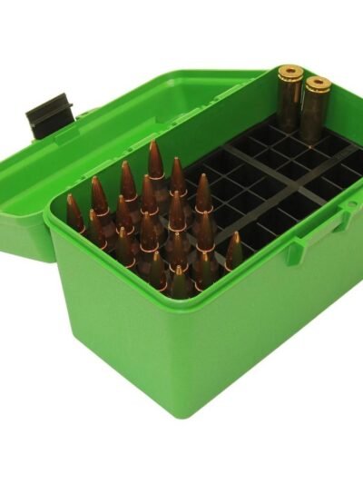 MTM Deluxe H-50 Series Rifle Ammo Box 300 WSM 300 Rem Ultra Mag Green