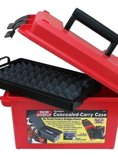 MTM Conceal Carry Handgun Case Red