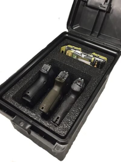 MTM Tactical Pistol Handgun Case fits 3 Handguns Dark Earth