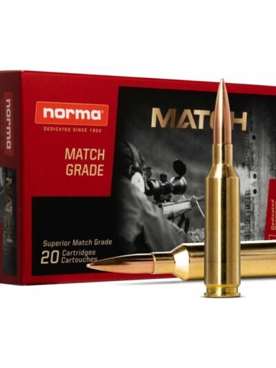 Norma Golden Target Match Rifle Ammunition .338 Lapua 250gr BTHP 2838 fps 20/ct