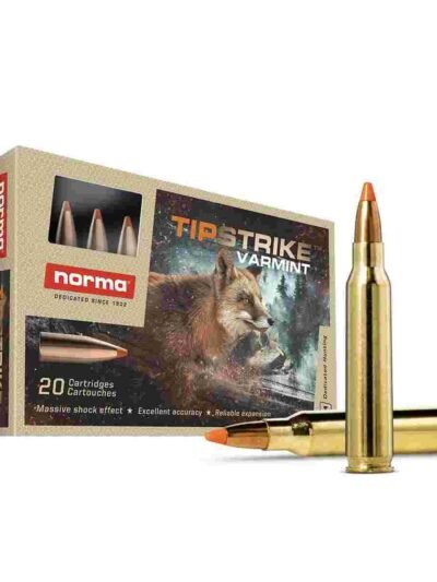 Norma TipStrike Rifle Ammunition .223 Rem 55gr PT 3215 fps 20/ct