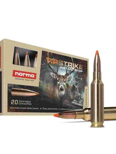 Norma TipStrike Rifle Ammunition 6.5 Creedmoor 140gr PT 2625 fps 20/ct