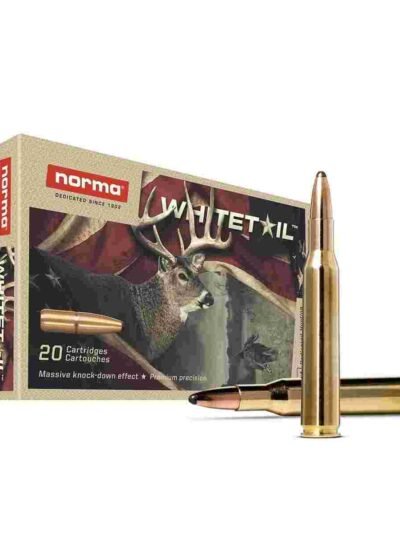 Norma WhiteTail Rifle Ammunition .270 Win 130gr PSP 3084 fps 20/ct