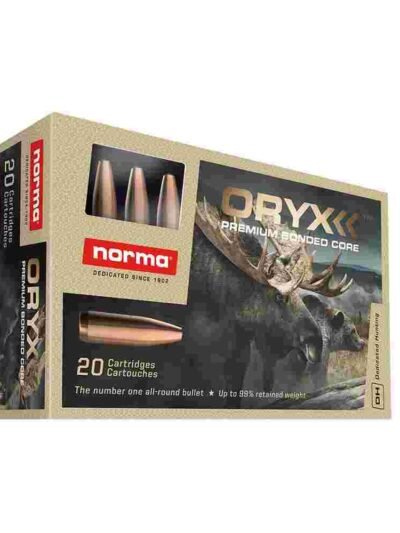 Norma ORYX Rifle Ammunition 7mm Rem Mag 170gr JSP 2887 fps 20/ct