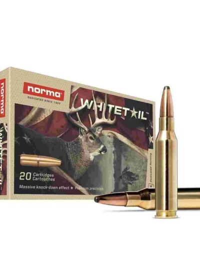 Norma WhiteTail Rifle Ammunition 7mm-08 Rem 150gr PSP 2756 fps 20/ct